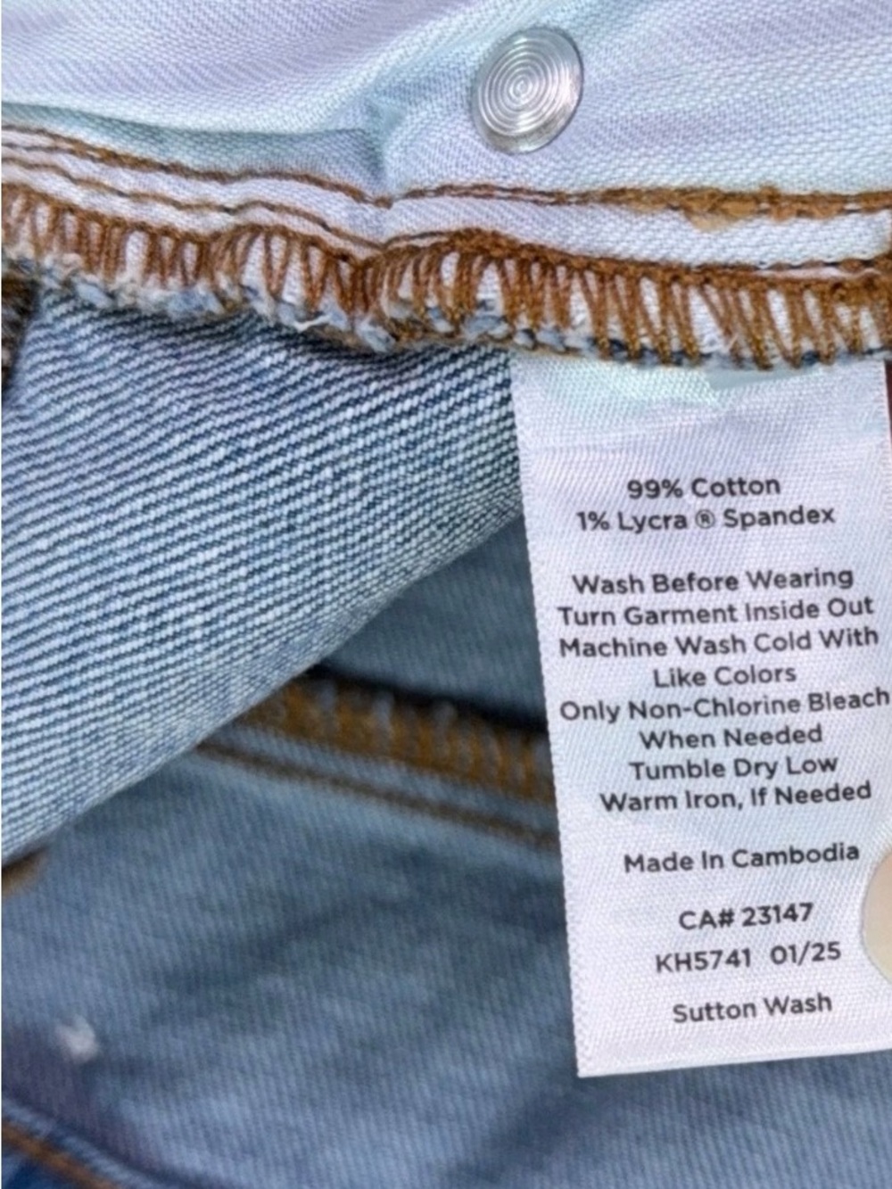 Talbots Jeans Womens 18W Blue Barely Boot Curvy High Waist Sutton Wash BNWT - Picture 7 of 7